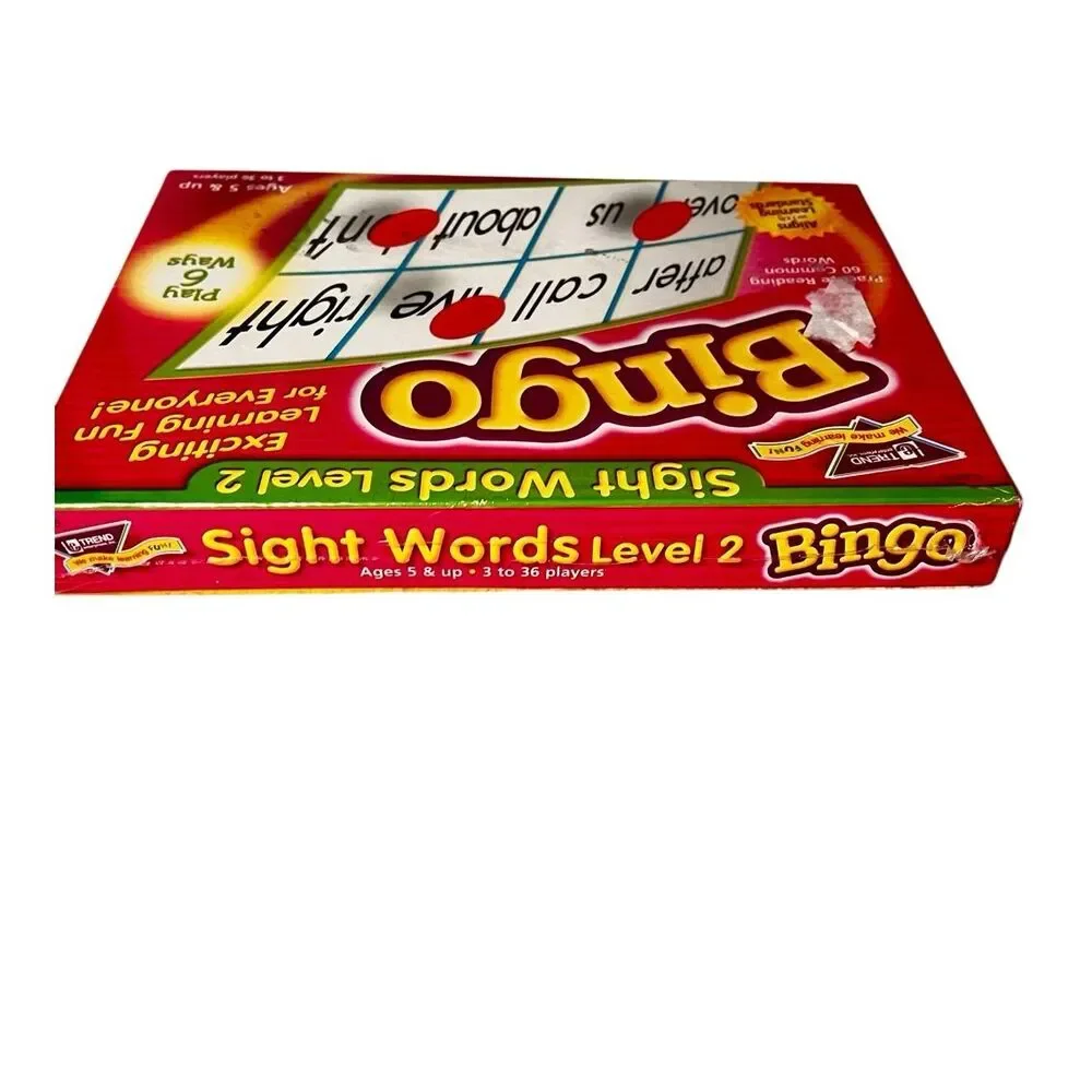 Sight Words Level 2 Bingo game by Trend Enterprises New Sealed in Box
